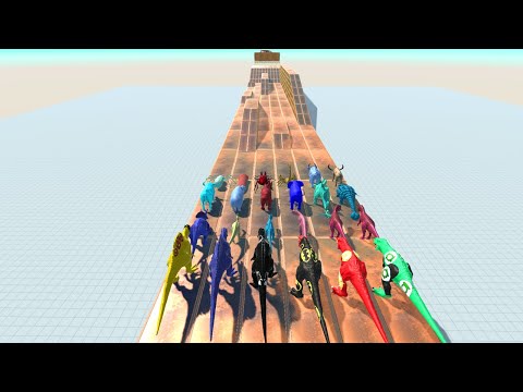 Colors Run To Get a Pink Pig #21- Animal Revolt Battle Simulator