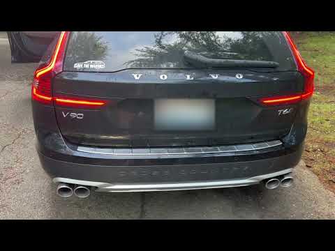 2021 Volvo V90 Cross Country with new dual exhaust.