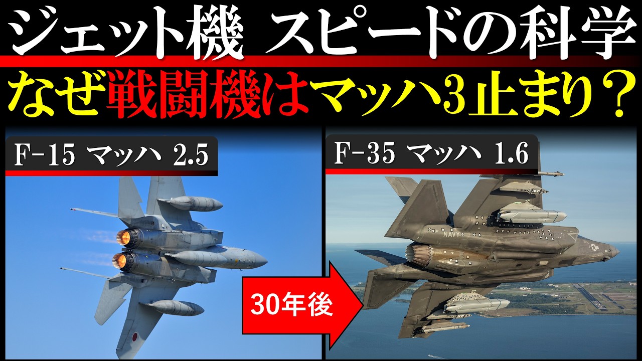ジェット機のスピードの科学 音の壁と熱の壁とは
