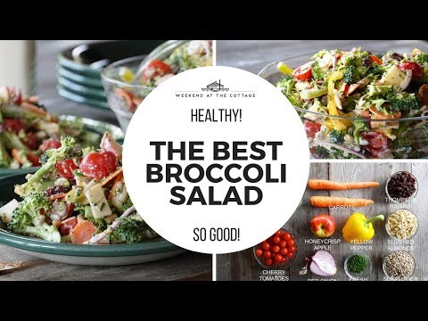 THE BEST BROCCOLI SALAD | Healthy! Crunchy! Vegetarian!