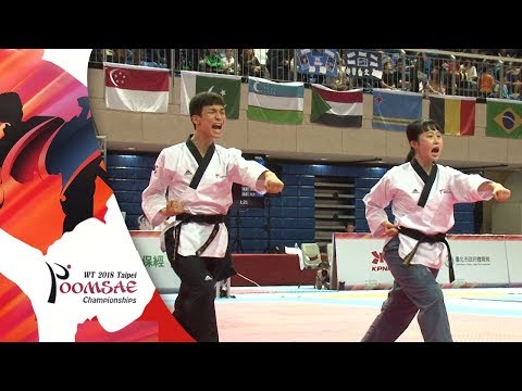 Recognized Poomsae Pair Junior Final, KOR vs THA
