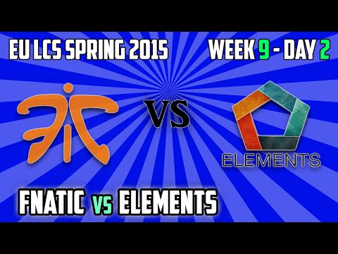 4. Fnatic vs Elements - Highlights - EU LCS Spring 2015 W9D2