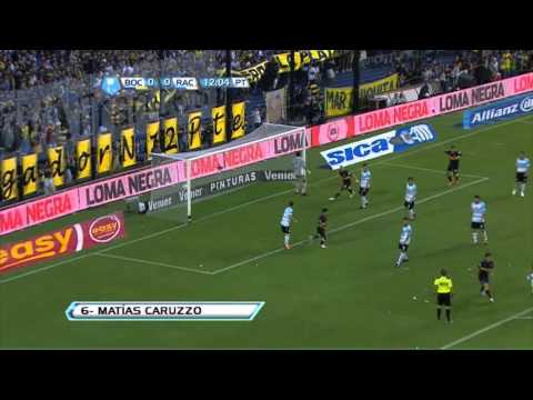 Gol Caruzzo. Boca 1 Racing 0. Torneo Inicial 2012. Fecha 17. Fútbol Para Todos.