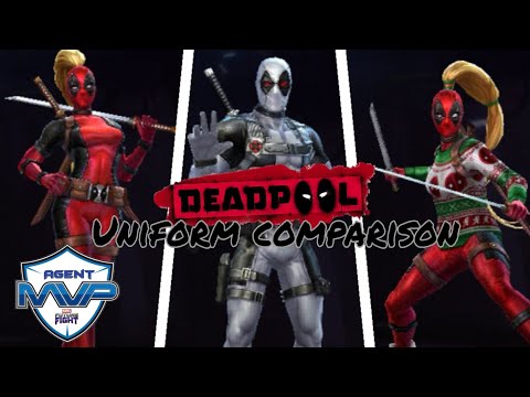 All 3 Deadpool uniforms compared