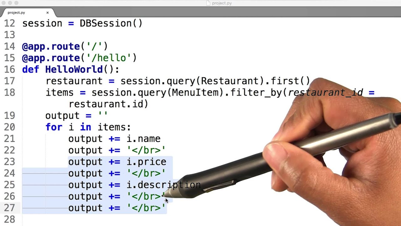 Adding Database to Flask Application Solution - Full Stack Foundations