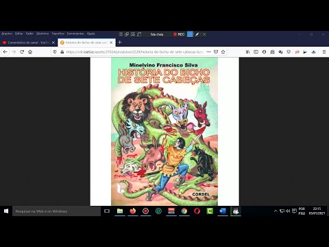 The valiant Simeon and the seven-headed beast. Cordel literature. The seven-headed beast. Cordel.