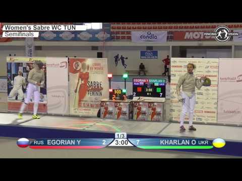 FE F S Individual Tunisia TUN World Cup 2017 Semifinal 01 podium EGORIAN RUS vs KHARLAN UKR
