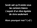 Kyo - Sarah (lyrics) 