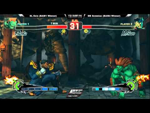 ShadowLogic BAM Qualifer // SL | Exis [Blanka] Vs DB | Somniac [M.Bison] SSf4AE 2012 Losers Final