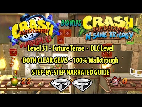 Crash Bandicoot 3 HD - Future Tense 100% STEP-BY-STEP GUIDE - DLC Level - N.Sane Trilogy