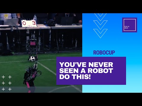 A throw-in!! THE highlight of Robocup 2019. You've never seen a robot do this!