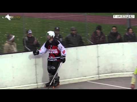 PLAYOFFS LNA: Le penalty de Fabian Rüfli lors du match Seelanders - BS90