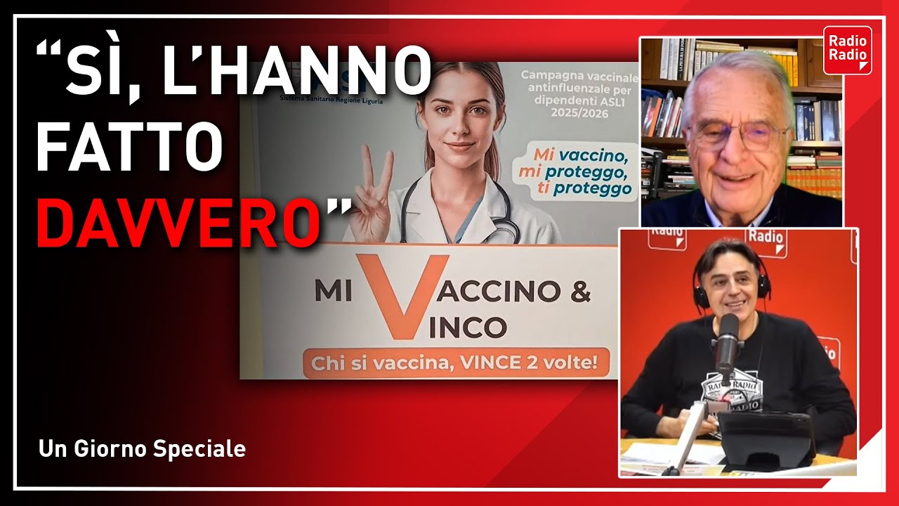 NON È UNA FAKE NEWS: GUARDATE CHE TROVATA IN LIGURIA PER PROMUOVERE IL VACCINO ANTI INFLUENZALE