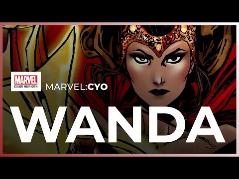 WandaVision / Scarlet Witch | Digital Coloring | Marvel Color Your Own
