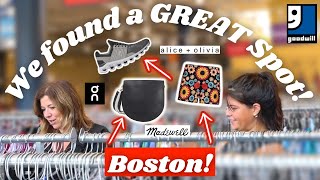 Amazing Brands!  Digging in the PIT & Thrifting at a Boston Goodwill! $200 for great stuff!