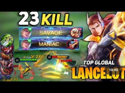 MANIAC + SAVAGE!!! Lancelot best build 2022 | Build Top 1 Global Lancelot