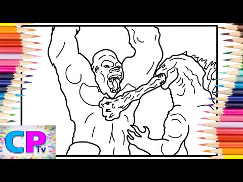 King Kong vs Godzilla Coloring Pages/Two Monsters Fight/Marin Hoxha & Caravn - Eternal [NCS Release]