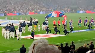 サッカー 日本代表 対 イングランド代表　入場と日本国歌斉唱