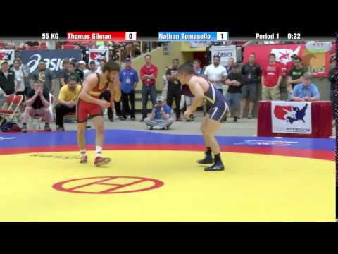 FS 55 KG Finals (2 of 2) - Thomas Gilman vs. Nathan Tomasello