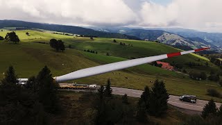 Rotorblatt-Transport Holzschlägermatte