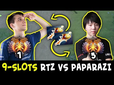 TOP-1 Arteezy Antimage vs TOP-5 Paparazi Terrorblade — 9-SLOTS EPIC CARRY BATTLE