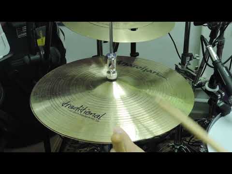 Anatolian Cymbals Traditional Regular Hi Hat 14" Sound Test By Sammy Tang