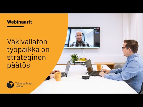 Väkivallaton työpaikka on strateginen päätös -kampanjapäivän webinaari 1.10.2021