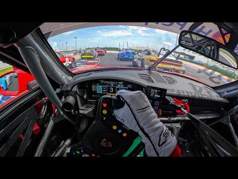 CRAZY Onboard Porsche Cup Race at Misano // P18 to P7