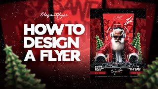 How to Make a Christmas Dj Party Flyer in Photoshop (2025 Design) | Tutorial + Free PSD
