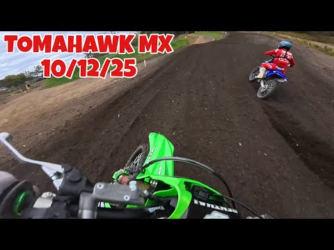 Trying to Keep Up w/ a YZ450F /// Tomahawk MX Open Practice 10/12/25 - 2025 KX250