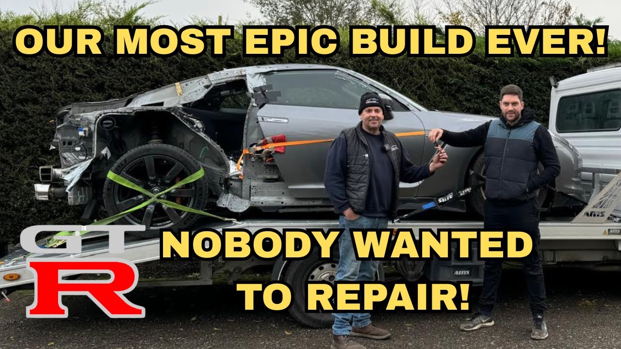 REBUILDING A CRASH DAMAGED WRECKED NISSAN GTR