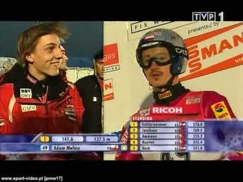 Lillehammer 2006 2 konkurs 2 seria Anders Jacobsen 131,5m i Adam Małysz 127,5m
