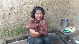 aunty bathing video 😅 Indian village aunty bath