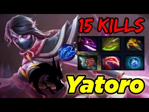 Yatoro - TEMPLAR ASSASSIN 15 KILLS WITH SILVER EDGE - DOTA 2 PRO PLAYER GAMEPLAY
