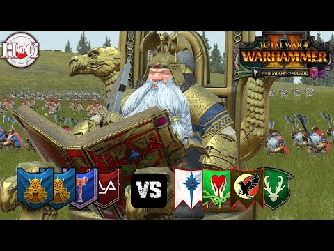 WAR OF THE BEARDS - Total War Warhammer 2 - Online Battle 433