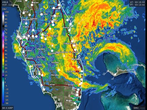 🔴 LIVE #IRL - Hurricane Nicole, Live Weather Radar From Florida - 11/10/2022