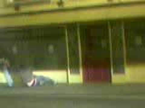 Fight outside minstrels