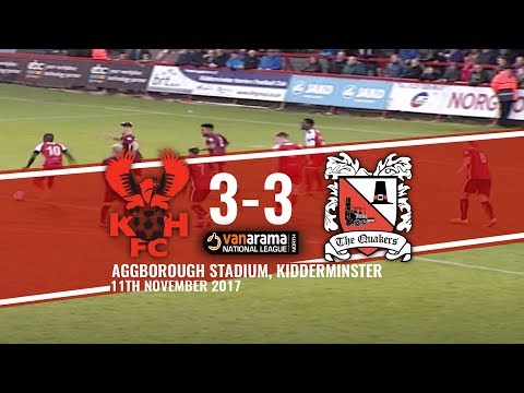 Harriers 3-3 Darlington 11/11/17: Extended highlights