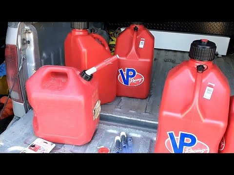 Gas can venting products that can save tons of time. VP racing cans