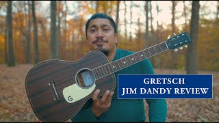 Video thumbnail for Gretsch Jim Dandy Frontier Stain Model Review in the Woods by Carolino