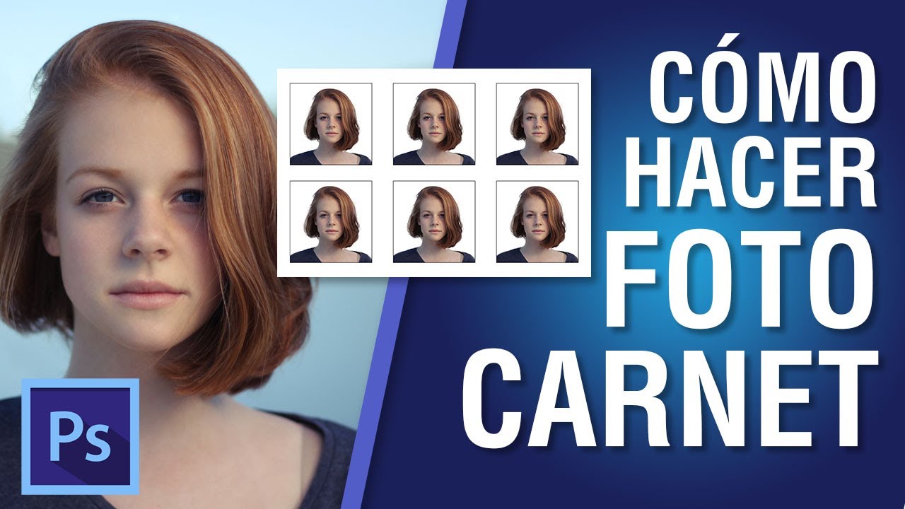 👋 CÓMO HACER FOTO CARNET en PHOTOSHOP CC 2018 #12