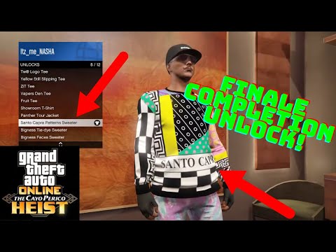 SANTO CAPRO PATTERNS SWEATER | RARE UNLOCK | CAYO PERICO HEIST | ft. dieuleveut6exau2