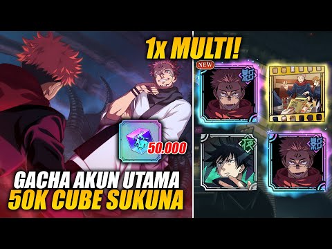 BANJIR SSR! GACHA SUKUNA ALL IN AKUN UTAMA 50K CUBE! 1x MULTI HOKI | Parade Hantu Jujitsu Kaisen