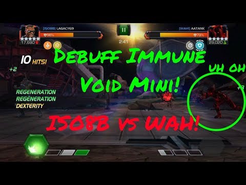 AW Debuff Immune Void Mini! ISO8B vs WAH! S1 #12 - Marvel Contest Of Champions