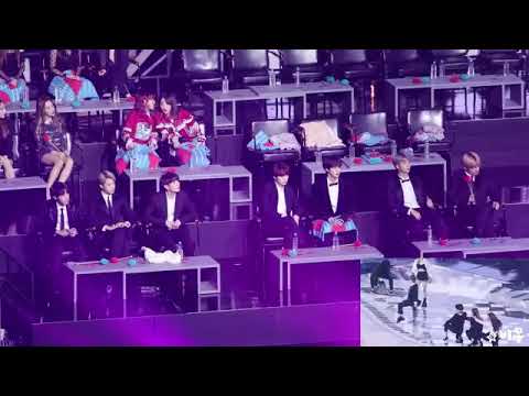 BTS and Idols reacting to mamamoo at GDA 2019