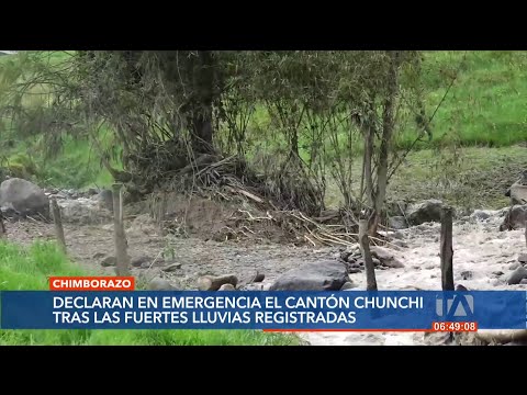 El cantón Chunchi, en Chimborazo, es declarado en emergencia