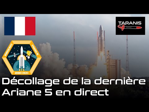Décollage de la dernière Ariane 5 en direct