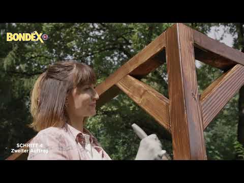 BONDEX DAUERSCHUTZ-LASUR – Wetterbeständiger Schutz für Laub- und Nadelhölzer – Pergola