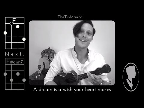 A Dream is a Wish Your Heart Makes - Ukulele Play-Along (Chords and Lyrics)