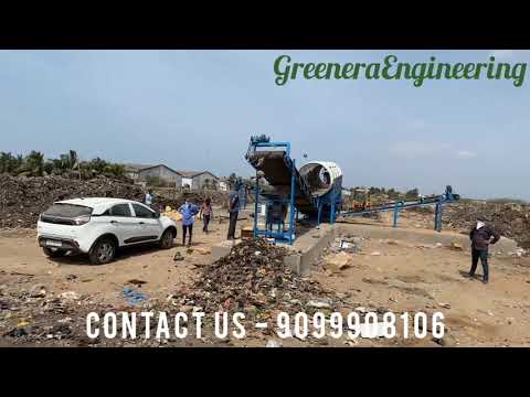 Heavy Duty Trommel Machine for Waste Segregation, Legacy Waste Disposal